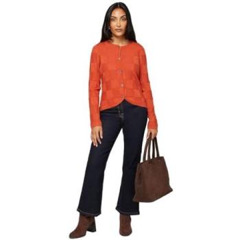 Compact Rust Stitch Women's Cardigan