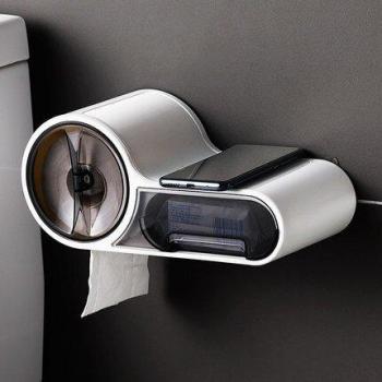 Muur Toiletrolhouder met Papieren Tissue Opbergdoos