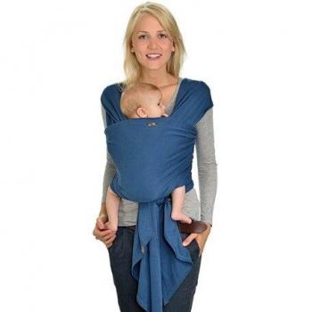 Écharpe porte-bébé extensible indigo HOPPEDIZ