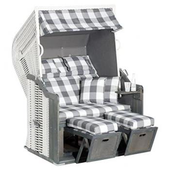 SunnySmart Strandkorb Rustikal 255 Plus, BxTxH: 125x90x160 cm