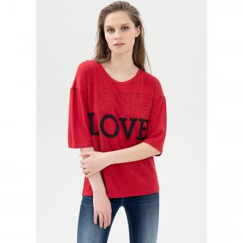 Abbigliamento over in viscosa con decorazioni a strass