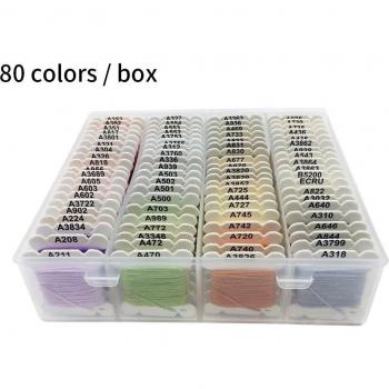 Rainbow 80 Colors Sewing Thread Kit