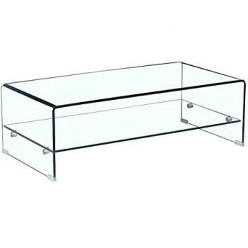 Design Ice : Table Basse à Verre Trempé et Réserve Vitree