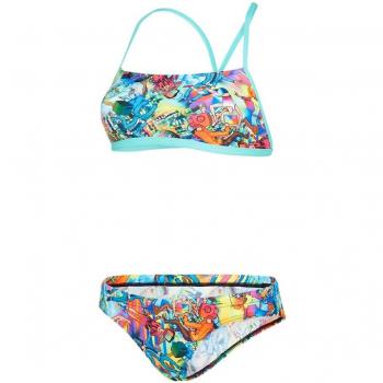 Bikini Speedo Glow Ball 2 Piezas Crossback, niñas, Rosa