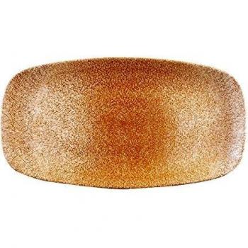 Churchill Raku Garnet Orange 14x7 Inch Rectangular Plate Set