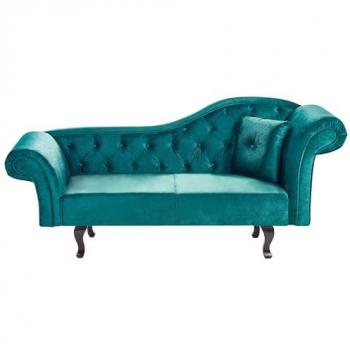 BELIANI Gestepptes Sofa in Smaragdgrün