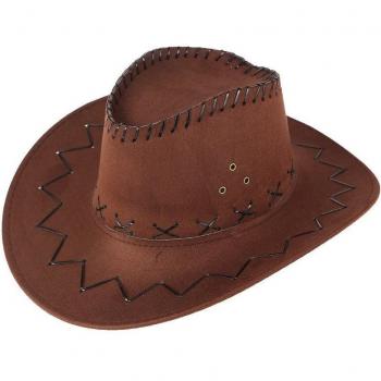 Unisex Leather Cowboy Sombrero