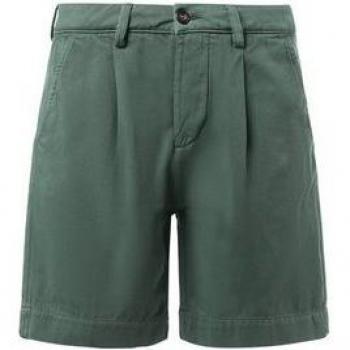 Bermuda da uomo North Sails modello chino con pinces, colore verde militare taglia 32