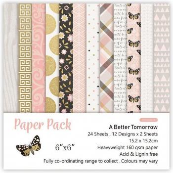 Retro Golden Dots Scrapbook Paper Collection