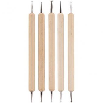 Bois Nail Art Set 5 – Stylos, Perceuse Double, Marbre & Vernis