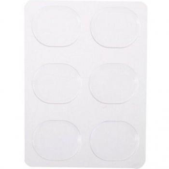6 Unidades de Almohadillas Transparentes para Reducción de Ruido en Tambores