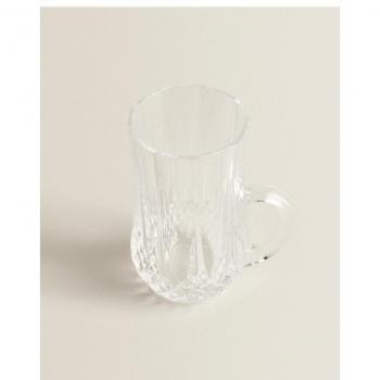 Recipiente de vidrio con asa para infusiones