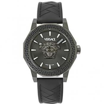 Versace Herrenuhr MEDUSA DECO GENT (VE9I00224) – Lederarmband, Schweizer Präzision