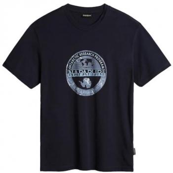 Bleu marine T‑shirt Napapijri Bollo homme manches courtes