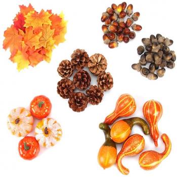 166pcs Simulation Pumpkin Model for Decor