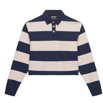 Long Sleeve Athletic Polo for Women – Superdry Essentials with Stripe Design