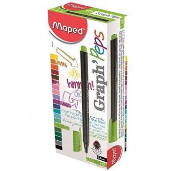 ROTULADOR MAPED GRAPH PEPS VERDE MANZANA