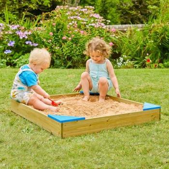 Récipient à sable FSC® avec liner TP Toys 90 × 90 × 17,6 cm