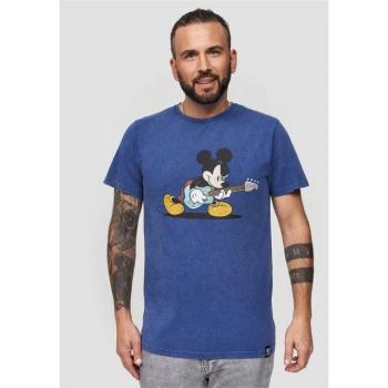 Blaues RECOVERED T-Shirt „Disney Mickey Bass“ – Damen, S