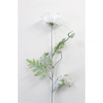Amapola artificial de 70cm, 2 cabezas, material de pared, decoración para el hogar, 1 Uds