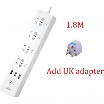 WiFi Smart Plug Strip – 4 Sockets, 3 USB