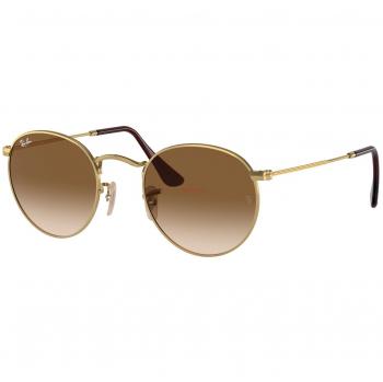 Ray-Ban RB3447 Runde Metall Sonnenbrille Gold 53mm Asiatische Passform Herren