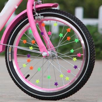 36 Pcs Plastic Bicycle Wheel Spoke Decorations