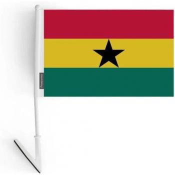 Autocollant drapeau ougandais 1 pièce 14x21cm