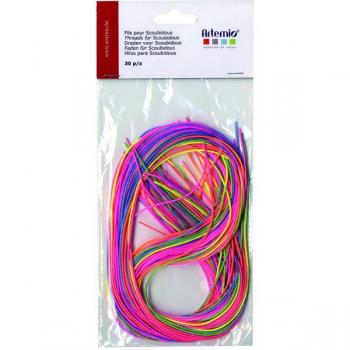 Scoubidous fluo 30 unités