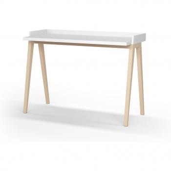 Mesa de Trabajo Herdasa Berlín 625 – Diseño en Blanco y Patas Robles