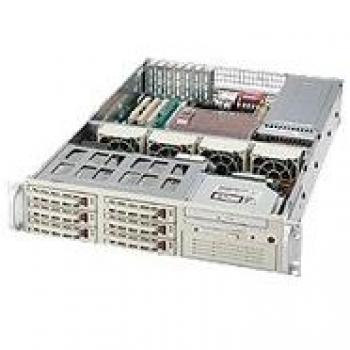 Rackmount‑Gehaeuse CSE‑823TQ‑R500LPB (2 U) mit 500 W Power Supply – Schwarze Farbe