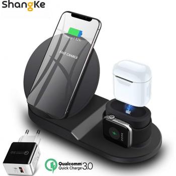 Chargeur multifonction sans fil pour iPhone 11, AirPods Pro et Apple Watch