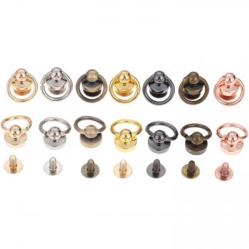 Rivets pour cuir, 5 pièces en alliage de zinc