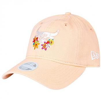 New Era 9twenty Cap Féminin – Pêche Fleurie, style NBA Chicago Bulls