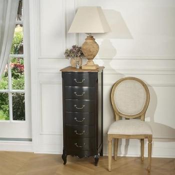 Colonne de rangement 6 tiroirs style romantique