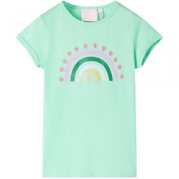 Bright Green Youth T-shirt Size 128