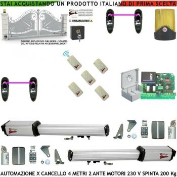Barricata 4M Doppio Motore 230V Spinta 300mm