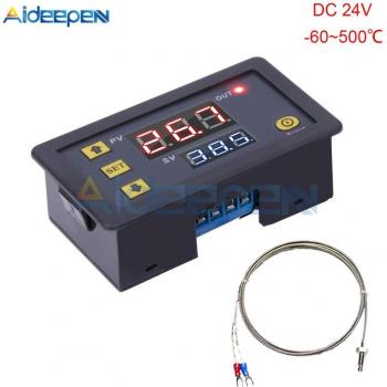 AC/DC Embedded Temperature Controller with K-type Probe -60 to 500 Degrees