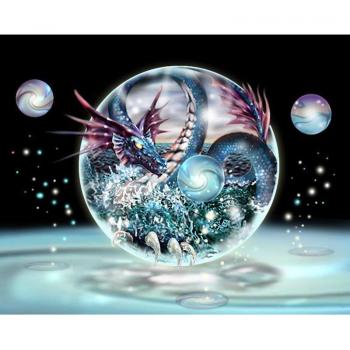 Resin-Drill Dragon Cross-Stitch Diamond Set – 20x30cm