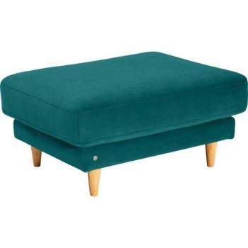 Stilvoller Hocker mit natürlichem Eichenholz