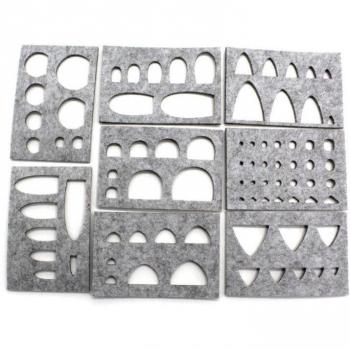Molde de Fieltro Lana 8 piezas – Accesorios de Costura