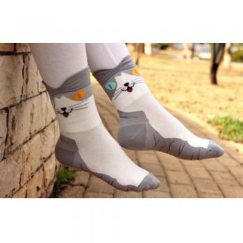 Women’s Cartoon Cat Paw Ankle Socks, 1 Pair