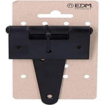 Charnière T 100x75mm époxy noir suspendue