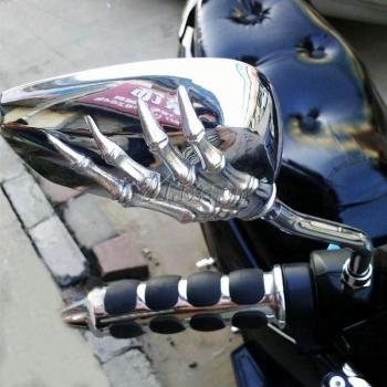 Skull Hand Rearview Motorcycle Mirrors for Suzuki Marauder Boulevard Intruder M50 M90 C50 C90 C109R VL VS 700 750 800 1400 1500