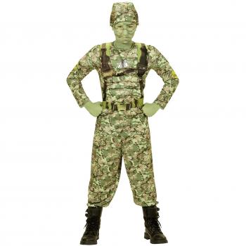 Costume Bambino Eroe Militare Taglia 140 cm / 8-10 Anni