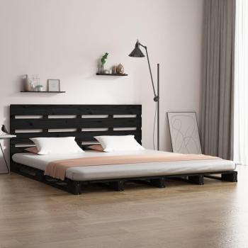 VidaXL Bóveda de Cama en Pino Negro 150×200 cm