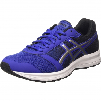 ASICS Patriot 8 Men's Lightweight Running Trainers in Blue/Silver/Black, Size 10 UK