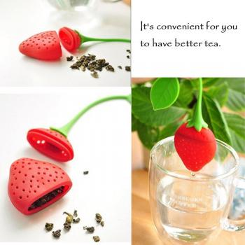 Strawberry Silicone Tea Filter