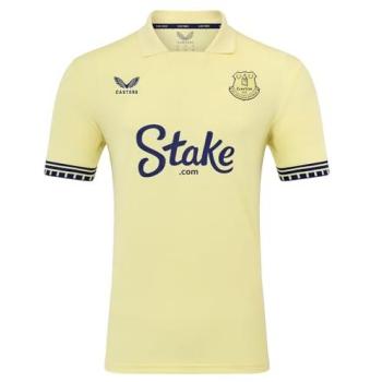 Yellow Everton FC Away Short Sleeve by Castore