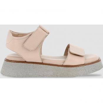 Sandalia Planas Beige con Cierre Adherente Blogger